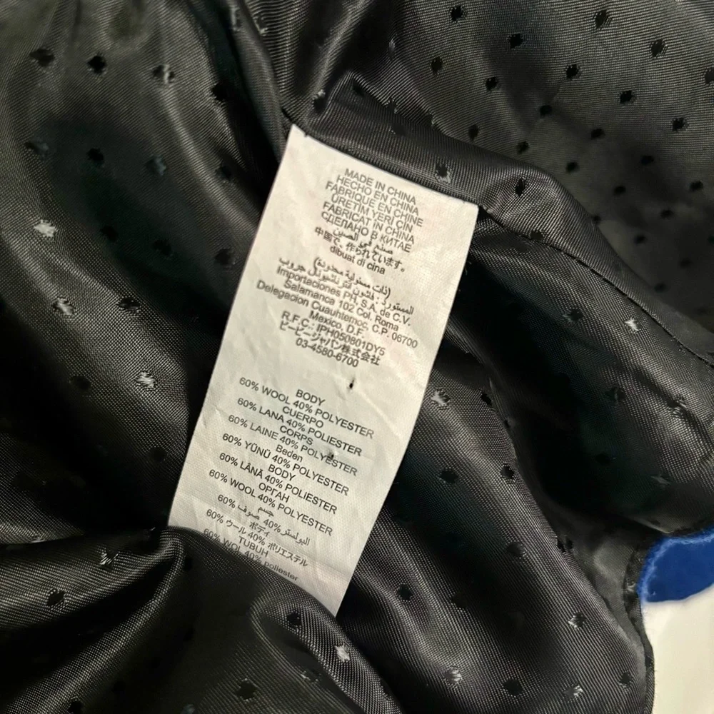 BEBE • Vintage Wool Blend Peplum Jacket in Royal Blue • EUC • Size XS - Picture 7 of 8